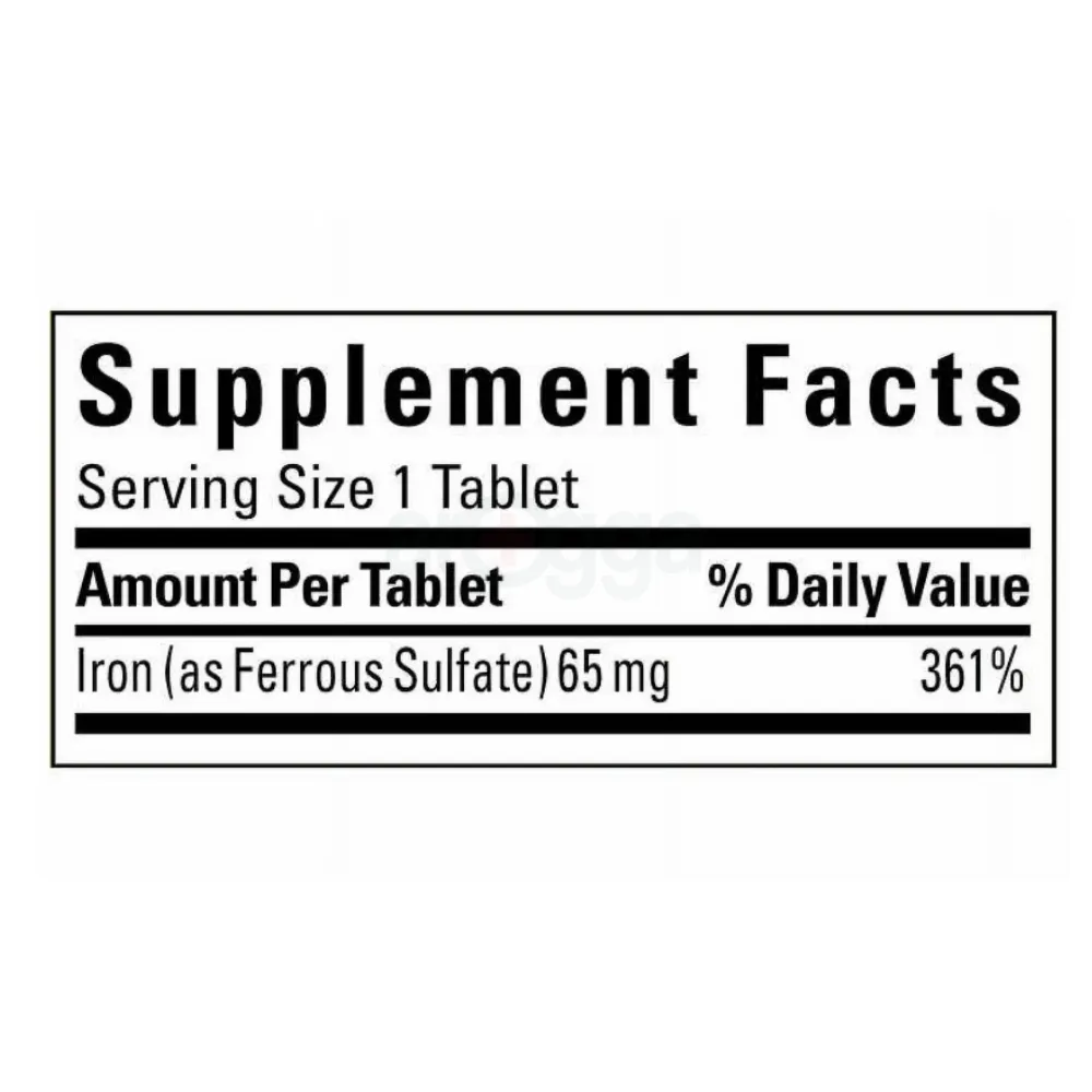 Nature Made Iron, 65 mg, 365 Tablets  