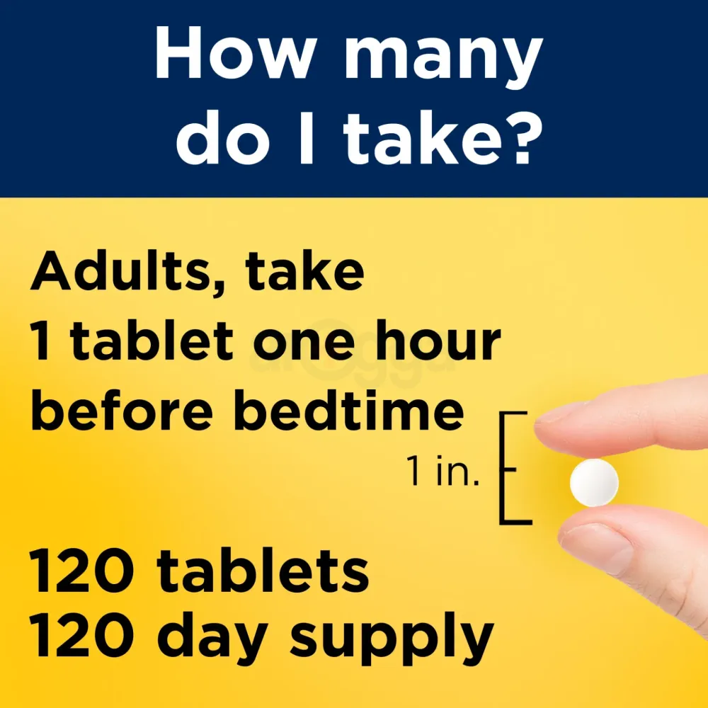 Nature Made Melatonin 3 mg Tablets, 100% Drug Free Sleep Aid for Adults, 120 Count  