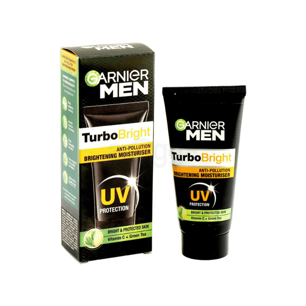 Garnier Men Turbo Bright Anti Pollution Brightening Moisturiser 40gm Arogga Beauty Store