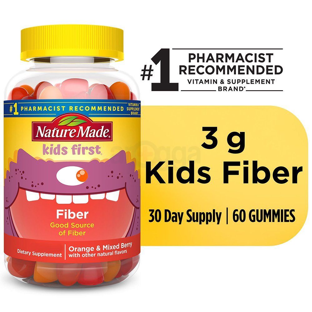 Nature Made® Kids First® Fiber Gummies, 60 Count for Digestive Health†, 60.0 CT  