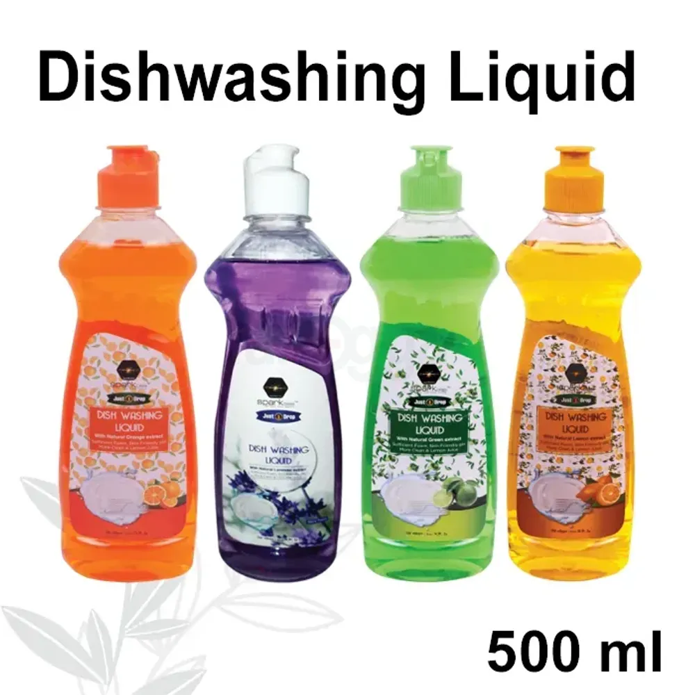 Sparkbliss Lemon Yellow Dishwashing Liquid 500ml  