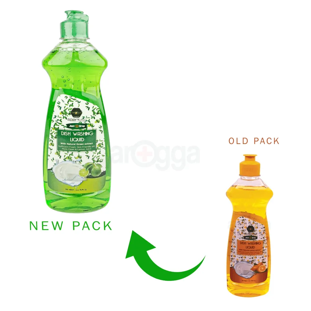Sparkbliss Lemon Yellow Dishwashing Liquid 500ml  
