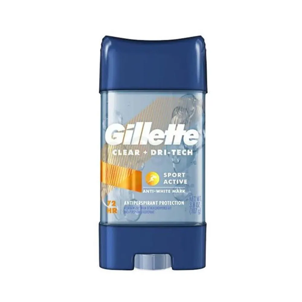 Gillete Clear+ Dri-Tech Sport Active Anti-White Mark 72 Hour Antiperspirant Protection Deodorant  