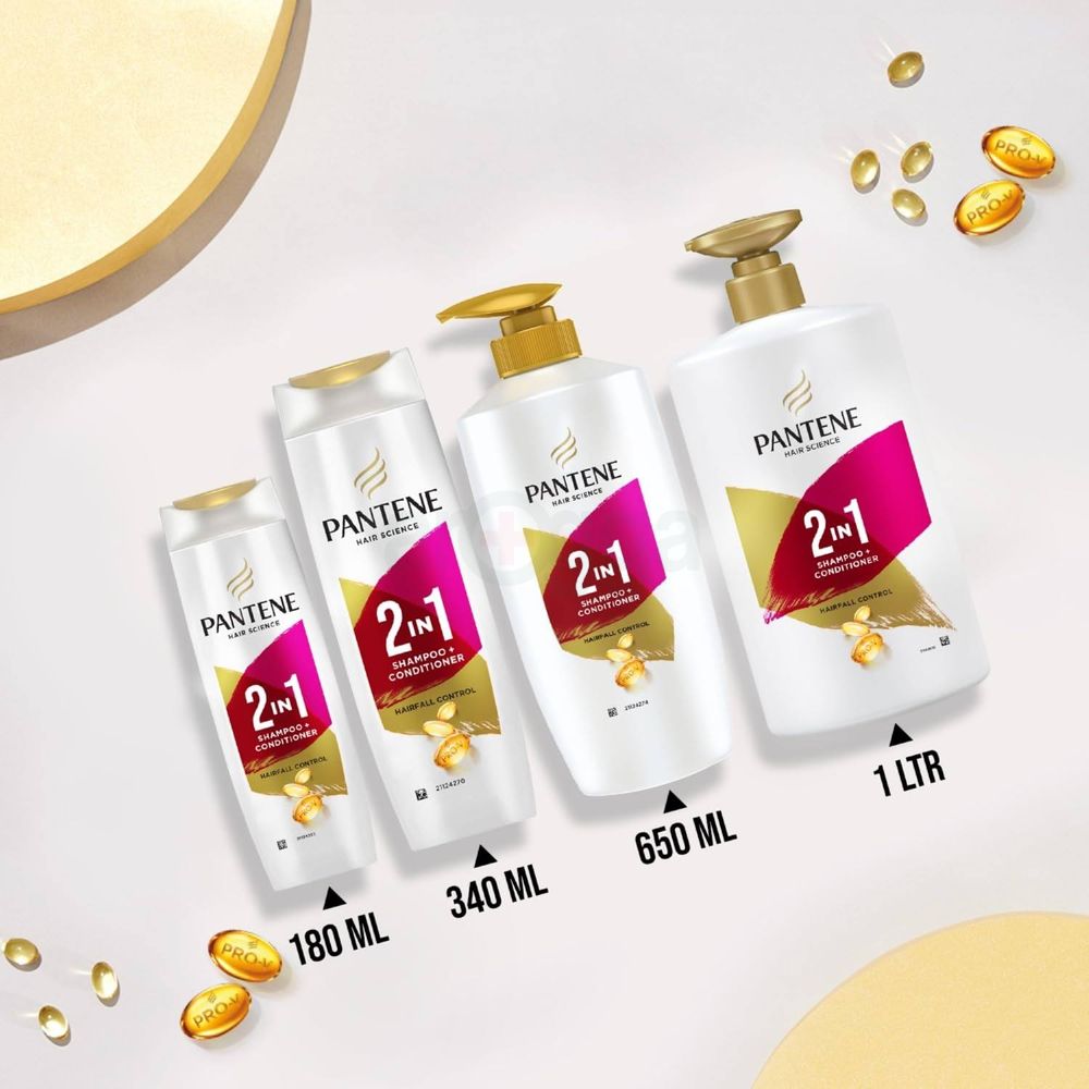 Pantene Shampoo Hair Fall Control 2 in 1 340ml  