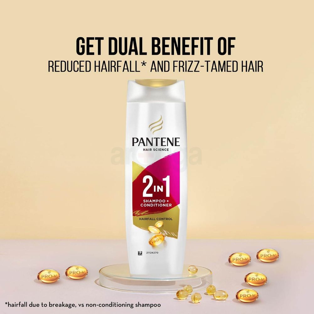 Pantene Shampoo Hair Fall Control 2 in 1 340ml  
