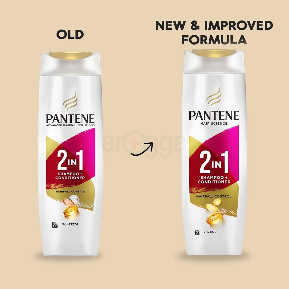 Pantene Shampoo Hair Fall Control 2 in 1 340ml  