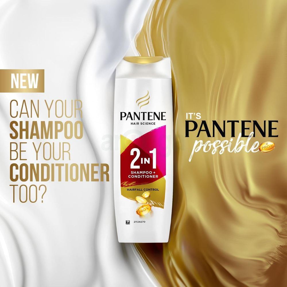 Pantene Shampoo Hair Fall Control 2 in 1 340ml  