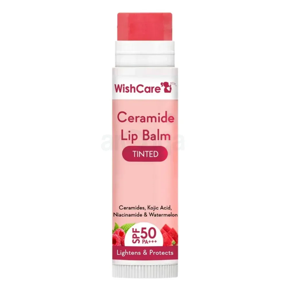 WishCare Ceramide Lip Balm Tinted with SPF 50 PA+++ 5gm  