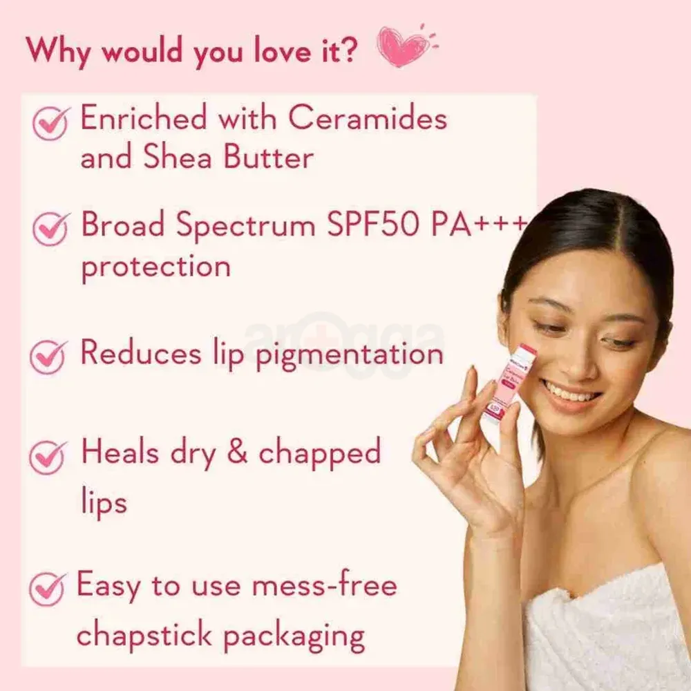 WishCare Ceramide Lip Balm Tinted with SPF 50 PA+++ 5gm  