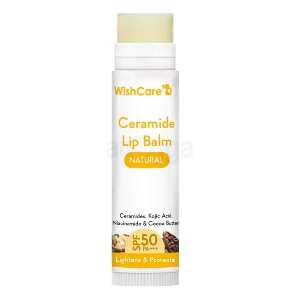 WishCare Ceramide Lip Balm Natural with SPF 50 PA+++  