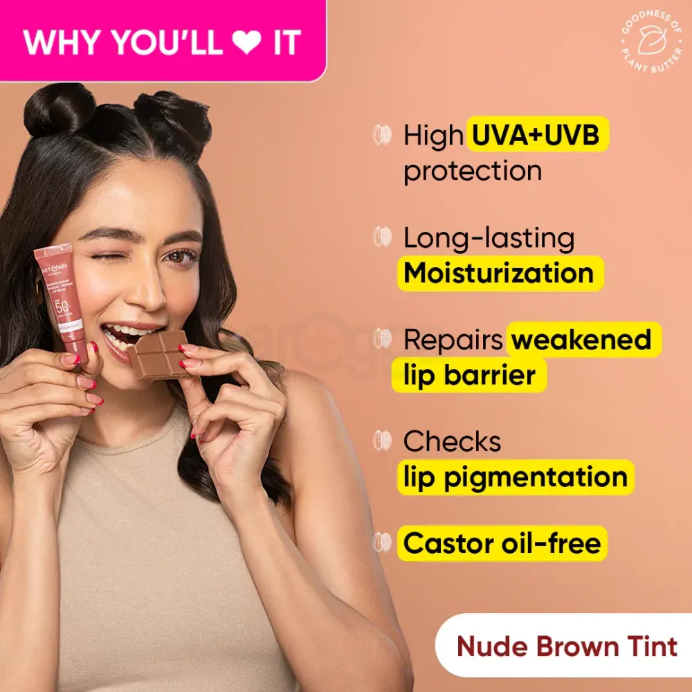 Dot & Key Ceramide Peptide Tinted Lip Balm SPF 50 - Warm Nude  