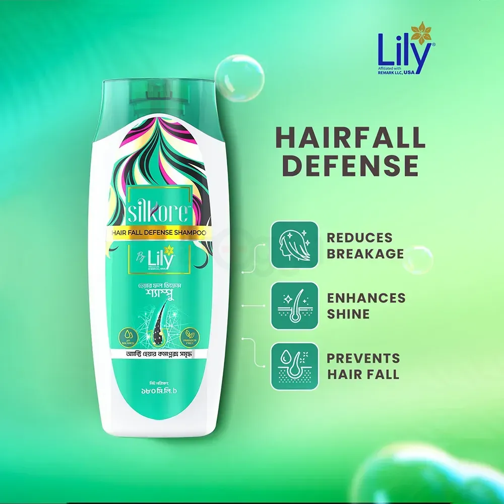 Lily Silkore Hair Fall Defense Shampoo 180ml  