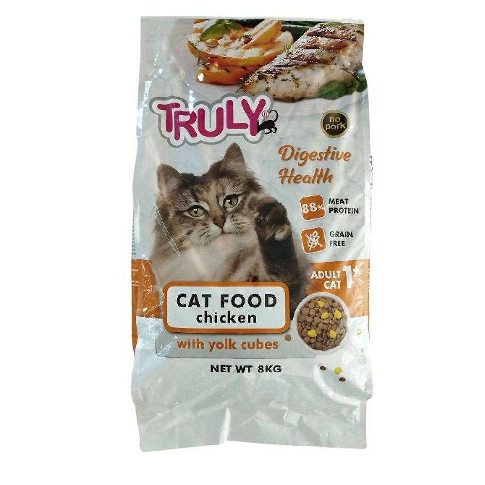 TRULY Adult Dry Cat Food Chicken 8 kg  