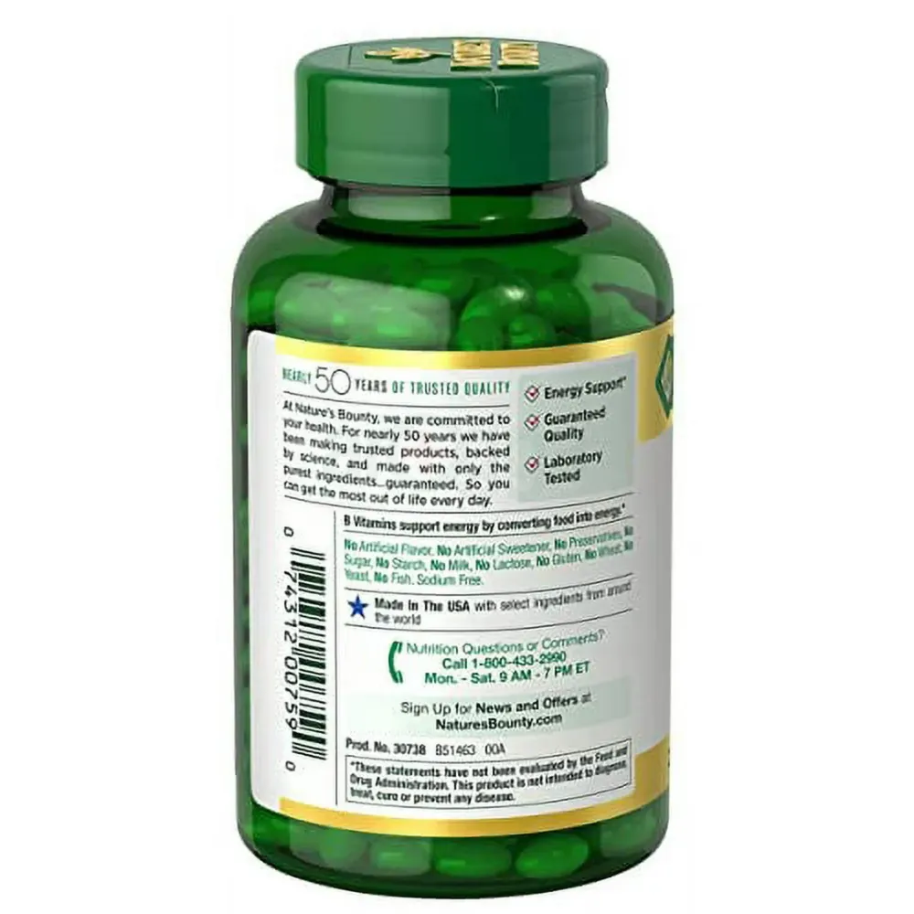 Natures Bounty Biotin 10,000 mcg 250 Rapid Release Softgels  