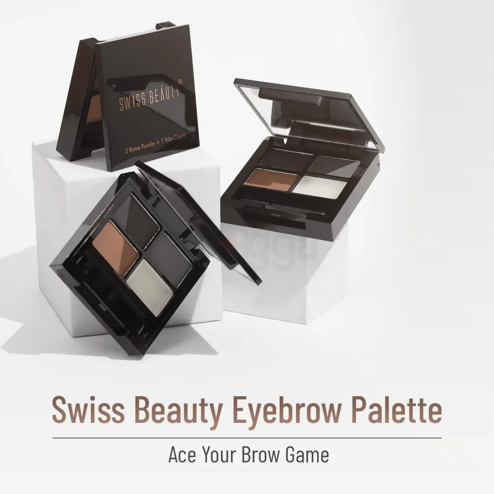 Swiss Beauty 4 Colour Eyebrow Palette (Shade-02)  