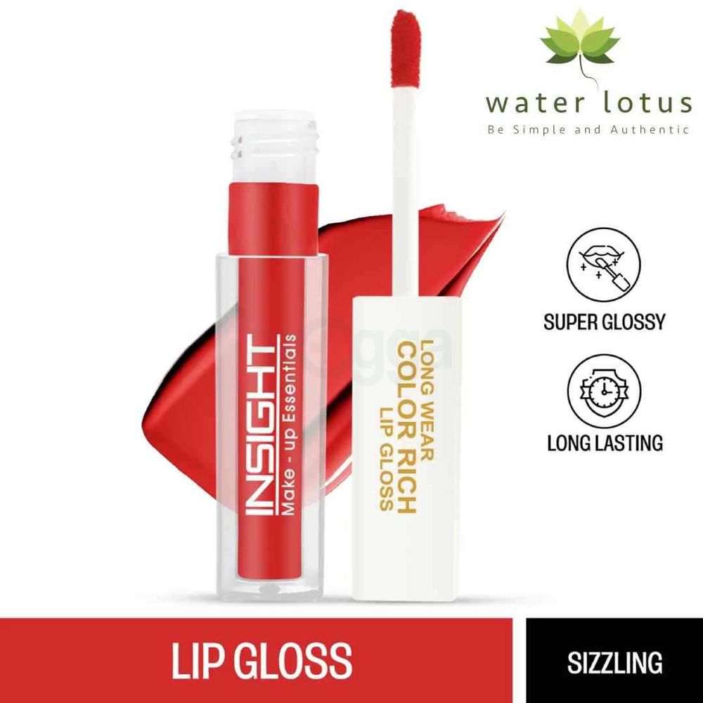 Insight Makeup Essentials Long Wear Color Rich Lip Gloss - 02 Sizzling  