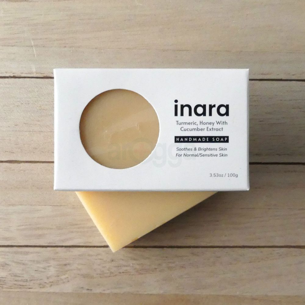 Inara Turmeric, Honey With Cucumber Extract Soap (Handmade) 100g  