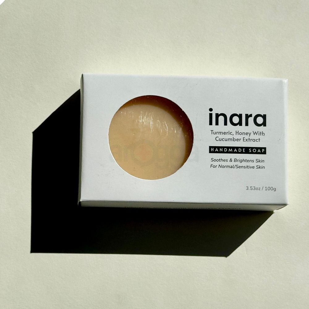 Inara Turmeric, Honey With Cucumber Extract Soap (Handmade) 100g  