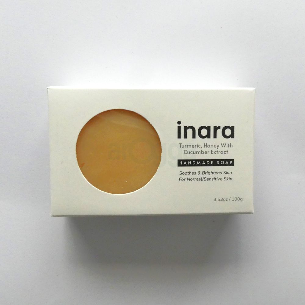 Inara Turmeric, Honey With Cucumber Extract Soap (Handmade) 100g  