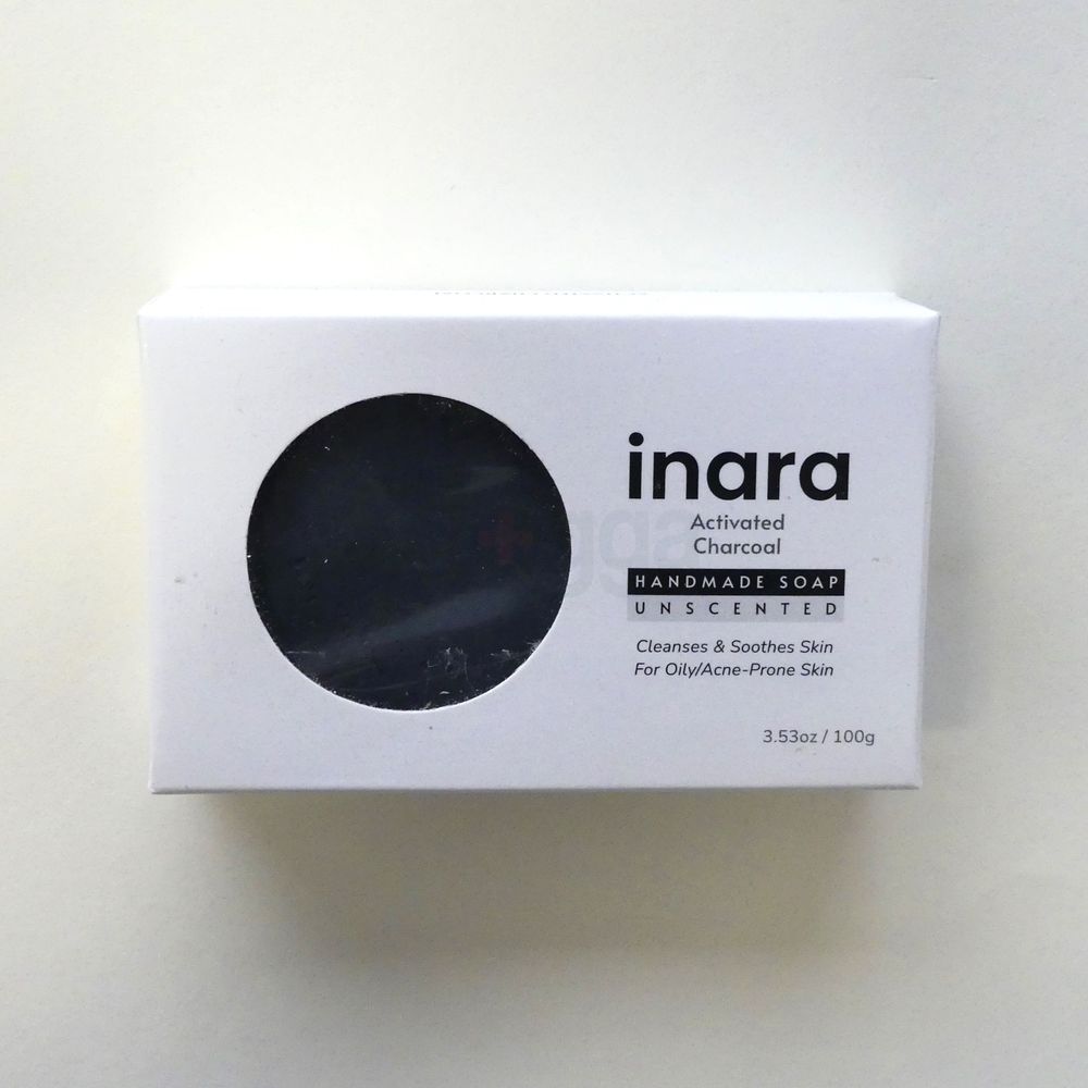 Inara Activated Charcoal Soap (Handmade) 100g  