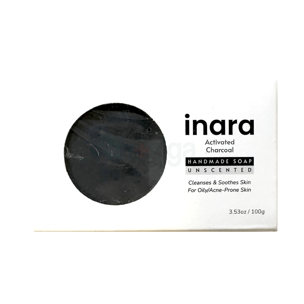 Inara Activated Charcoal Soap (Handmade) 100g  