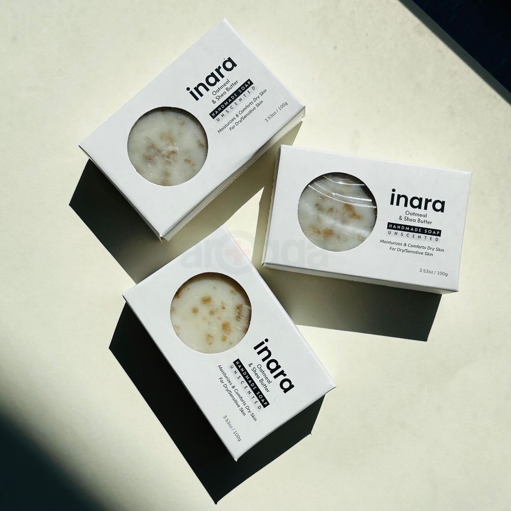 Inara Oatmeal & Shea Butter Soap (Handmade) 100g  