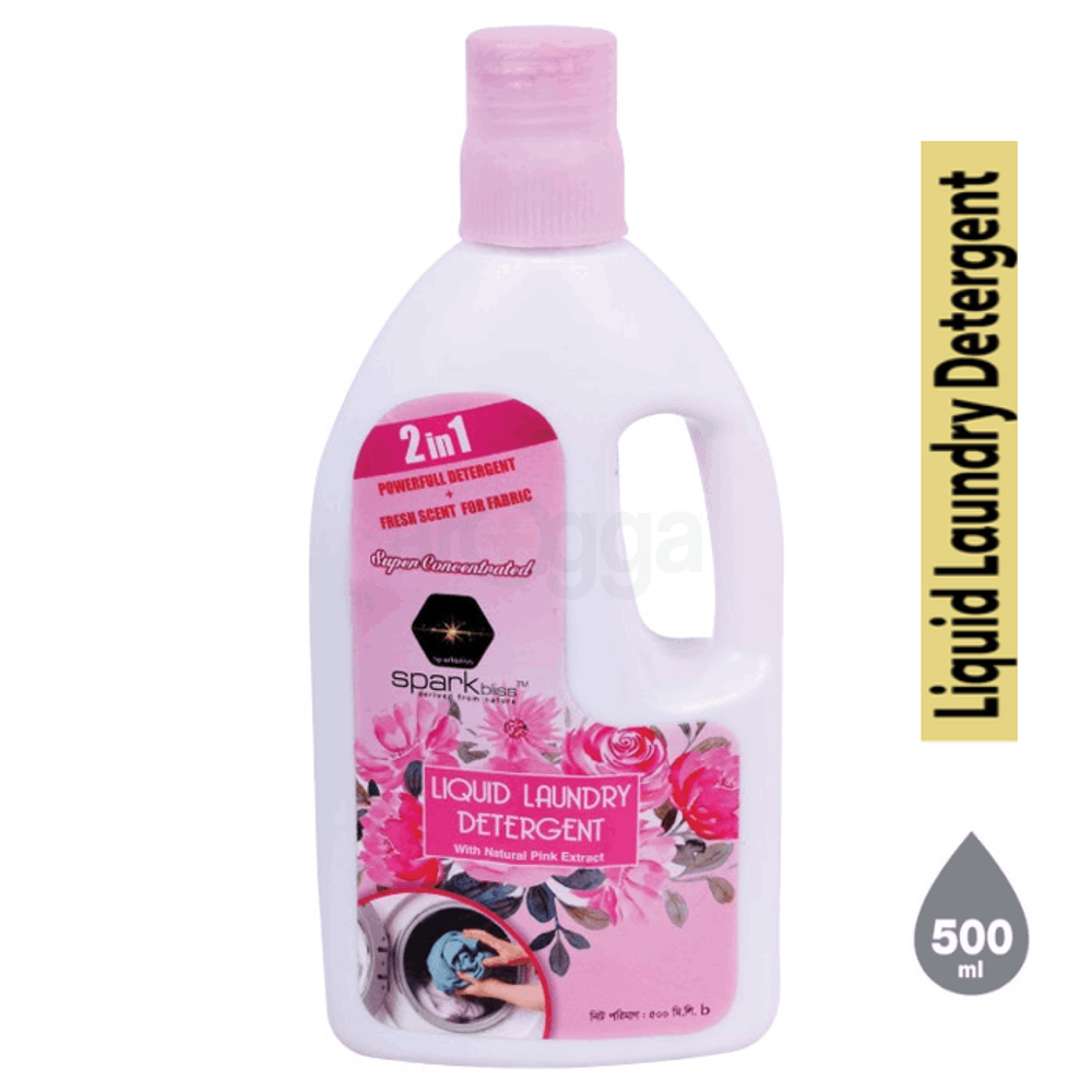 Sparkbliss 2 in1 Pink Liquid detergent 500ml price in Bangladesh | Arogga