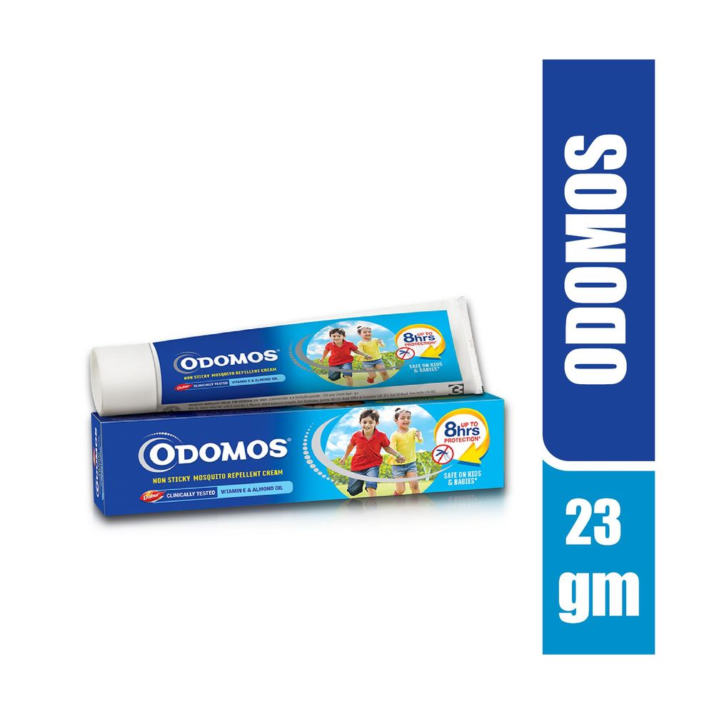 Odomos Non Sticky Mosquito Repellent Cream with Vitamin E 23g  