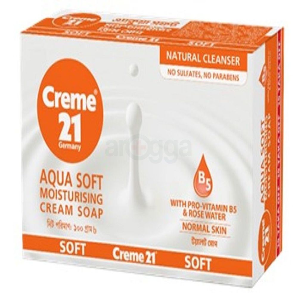 Creme 21 Aqua Soft Moisturizng Cream Soap 100g  