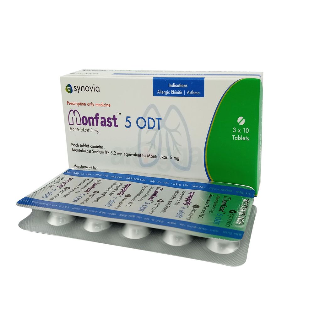 Monfast 5 ODT 5mg tablet