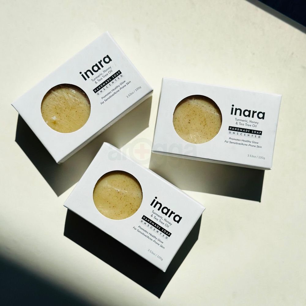 Inara Turmeric, Honey and Tea Tree Oil Soap (Handmade) 100g  
