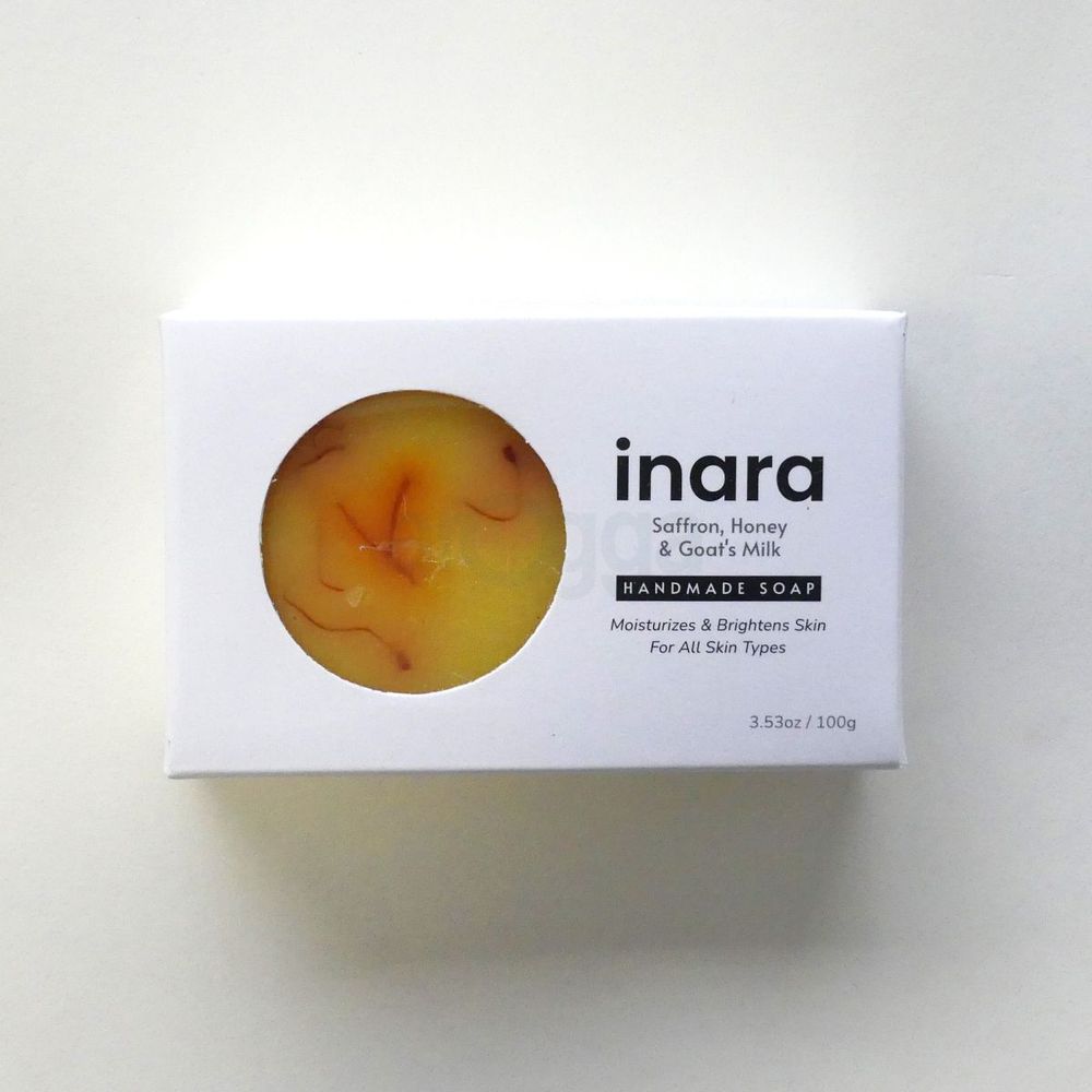 Inara Saffron, Honey and Goat's Milk Soap (Handmade) 100g  