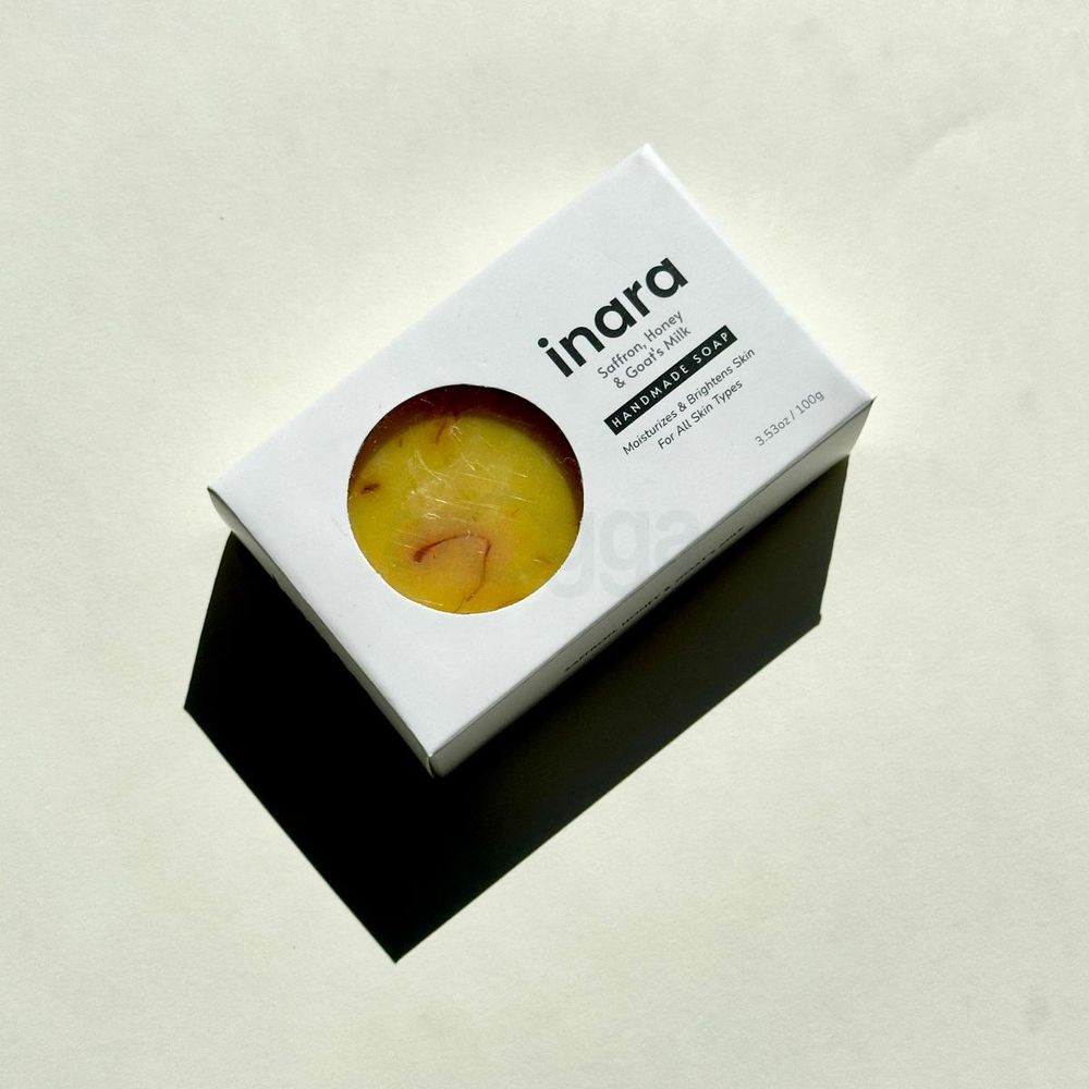 Inara Saffron, Honey and Goat's Milk Soap (Handmade) 100g  