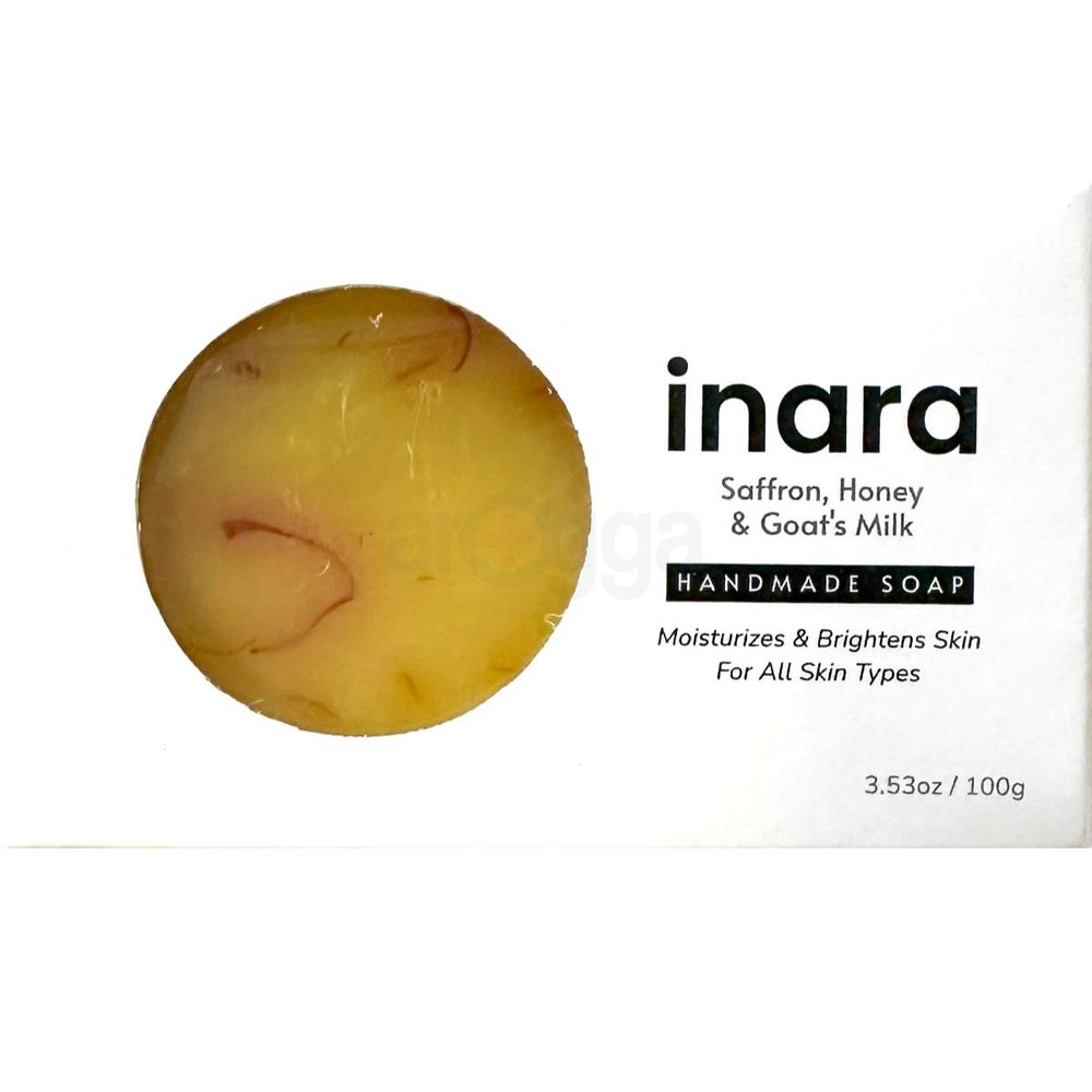 Inara Saffron, Honey and Goat's Milk Soap (Handmade) 100g  