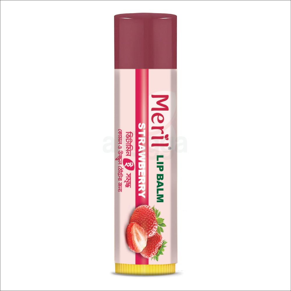 Meril Lip Balm (Strawberry) 4.8gm  