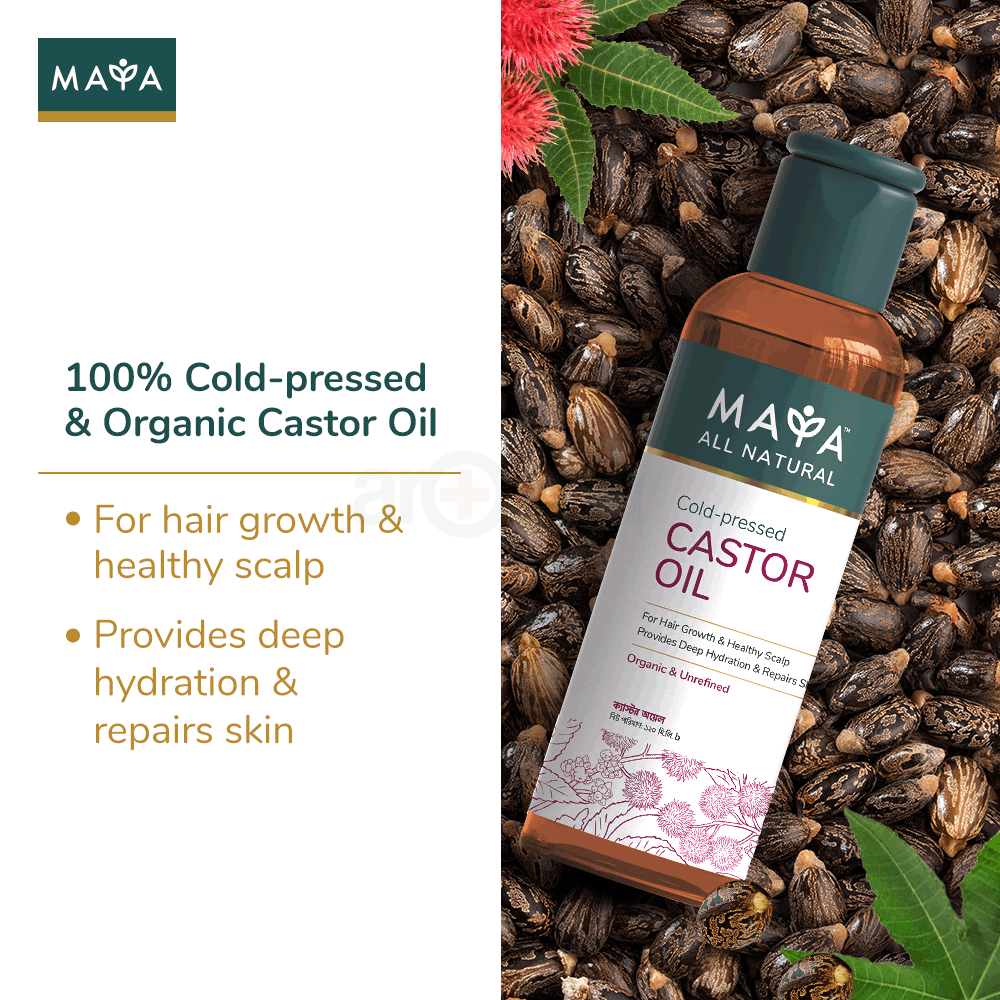 MAYA All Natural Cold-pressed Castor Oil - 120ml  