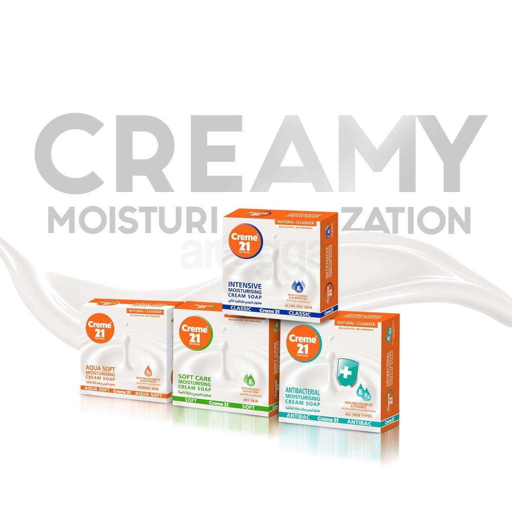 Creme 21 Antibacterial Moisturizng Cream Soap 100g  