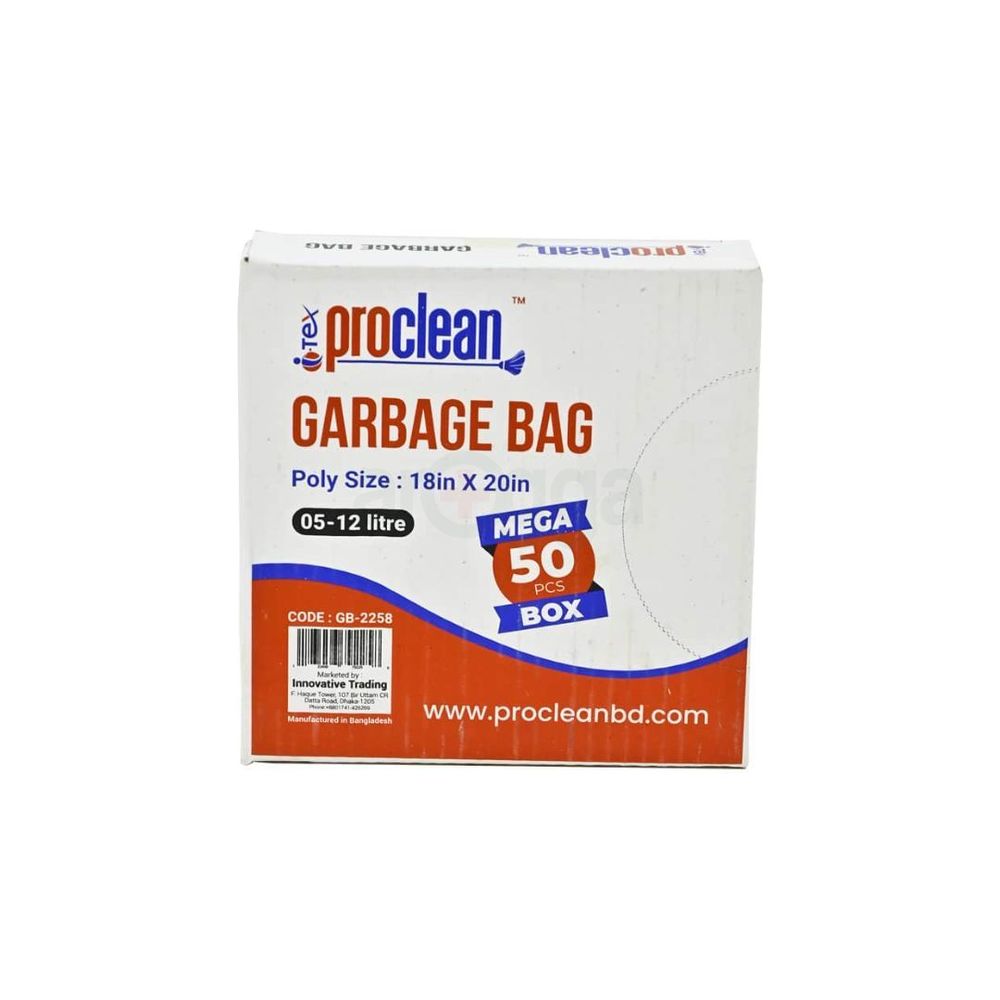 Proclean Garbage Bag 5-12 Liters -(50 Pcs Box)  