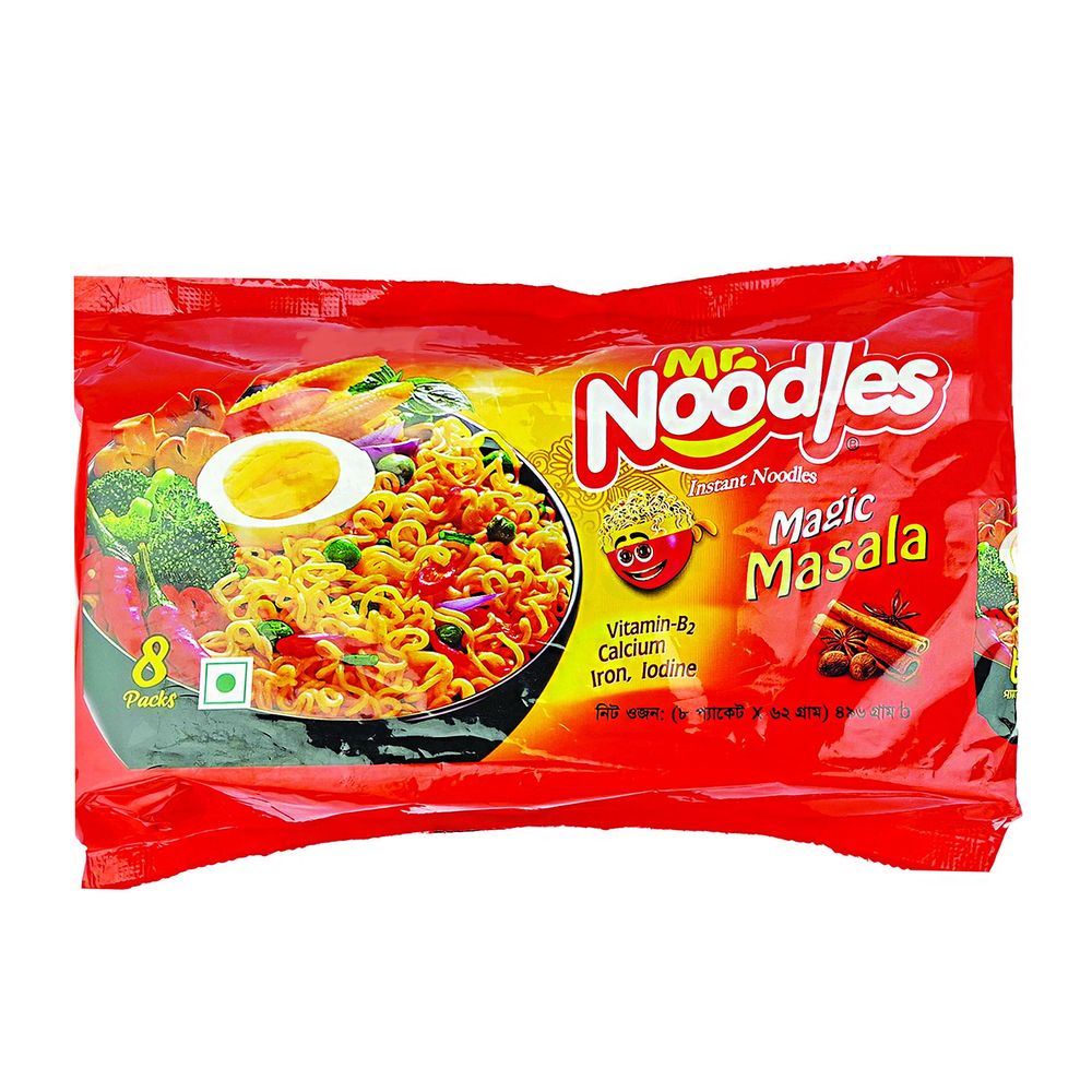 Mr.Noodles Magic Masala Easy Instant 496gm 8pc  