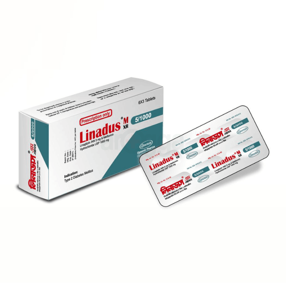 Linadus-M  XR 1000 5mg+1000mg tablet