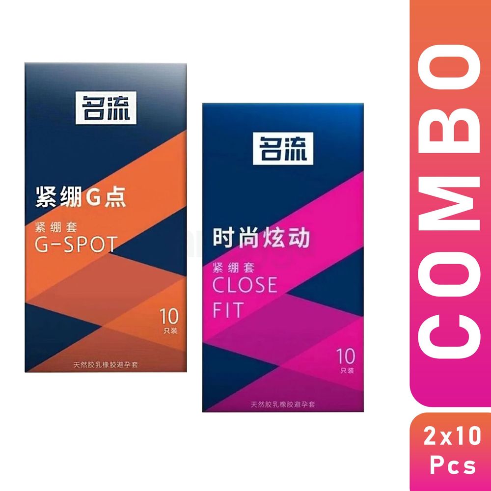 Celebrity G Spot + Celebrity Close Fit Condom Combo Pack  