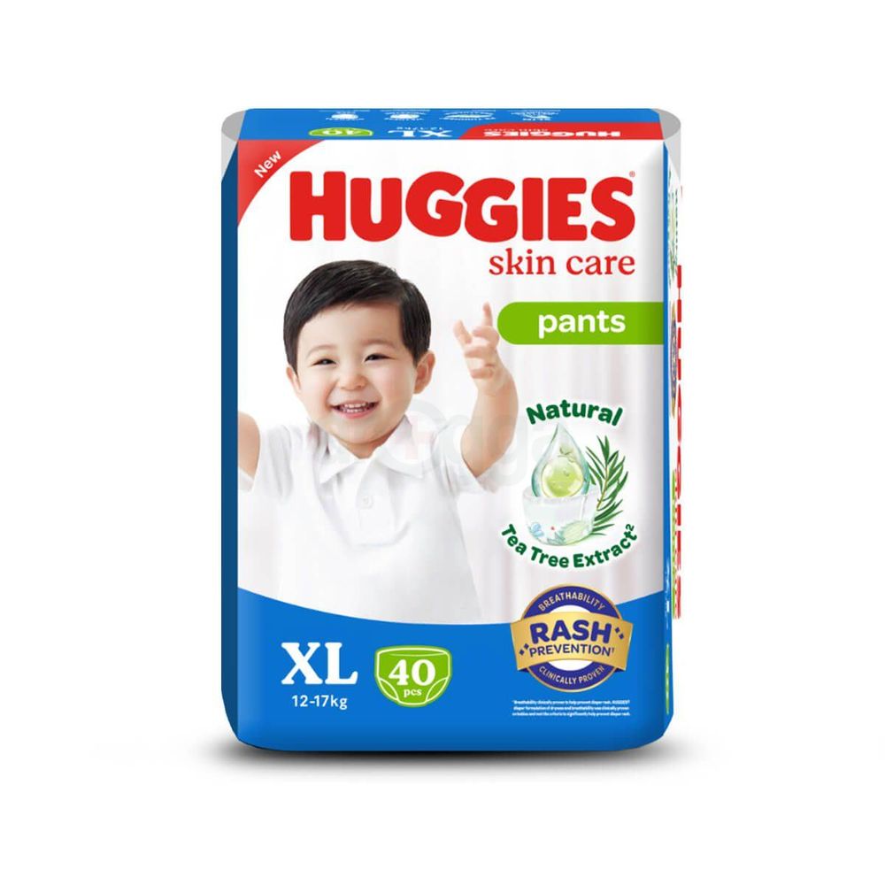 Huggies Skincare pants XL 40Pcs (12-17kg)  