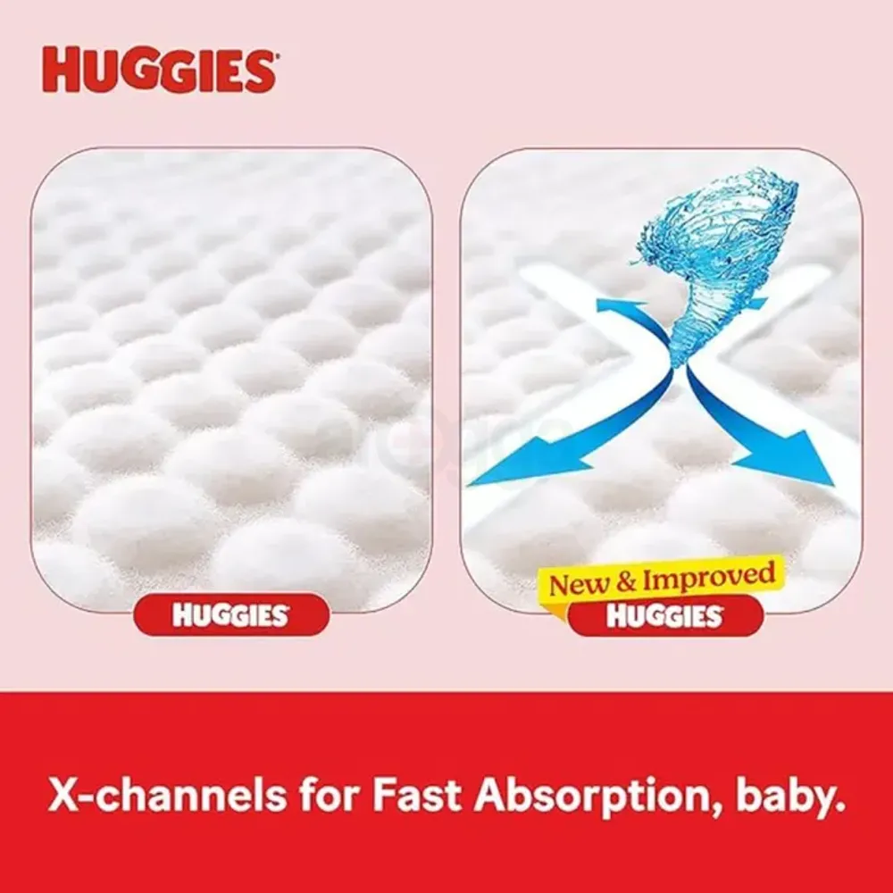 Huggies Dry Tape Diaper NB-36 (Up To 5Kg) Bubble Bed  
