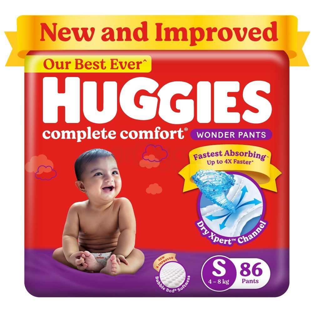 Huggies Wonder pants S 86s Bubble Bed (4-8kg)   