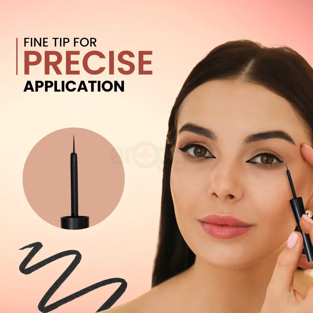 Swiss Beauty Smudge Proof Matte Max Eyeliner- 01 Black  