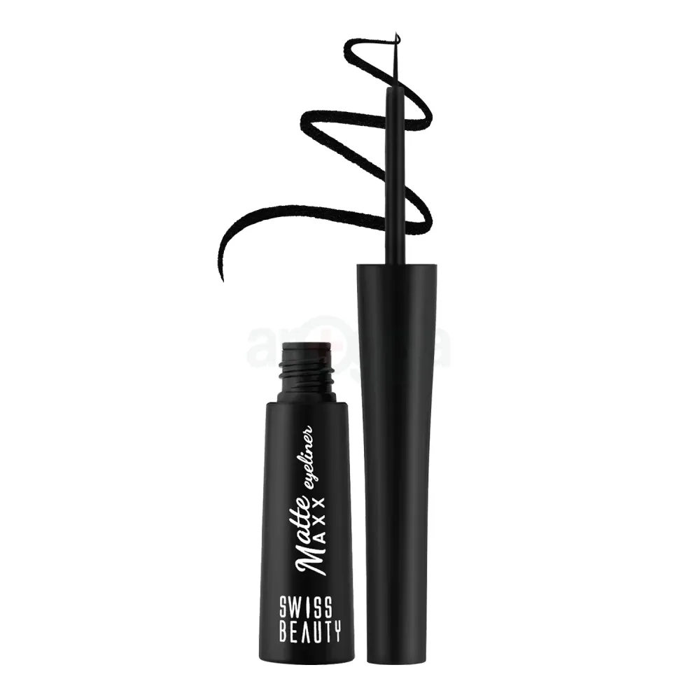 Swiss Beauty Smudge Proof Matte Max Eyeliner- 01 Black  