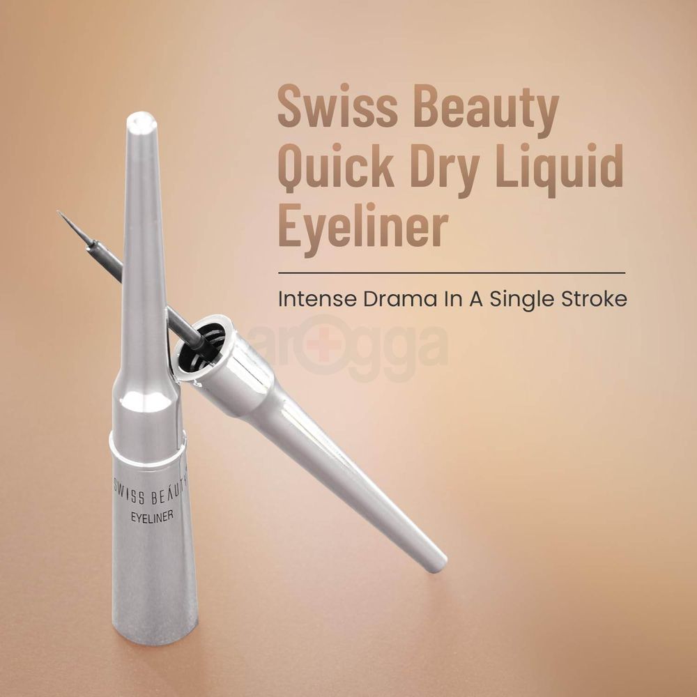 Swiss Beauty Jet Black Liquid Long Lasting Eyeliner 4ml  