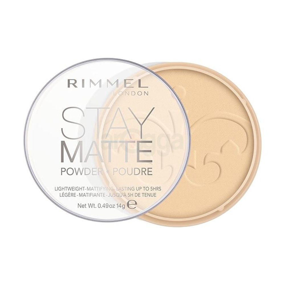 Rimmel London Stay Matte Pressed Powder- Transparent 001  