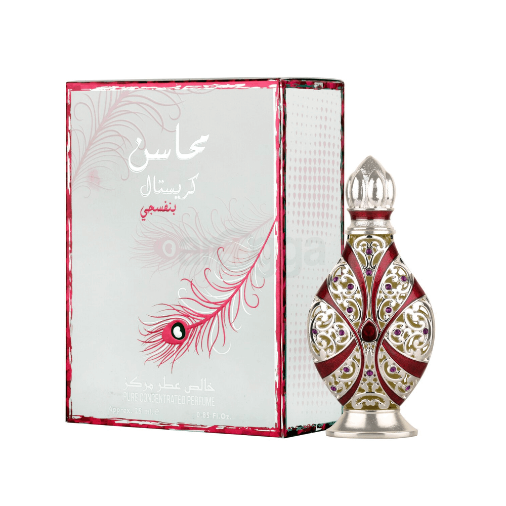 Lattafa Mahasin Crystal Violet Pure Concentrated Perfume Oil for Men & Women  