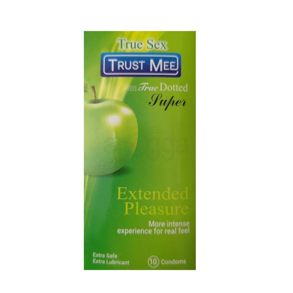 Trust Mee True Dotted Apple Flavored Condom - 10Pcs Pack  